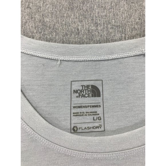 The North Face Flash Dry Polyester Blend Tee Shirt‎ (Women's Large) Gray - Picture 3 of 12